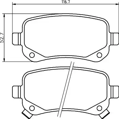 MGA 55630 Arka Fren Balatası K68029887AA resmi