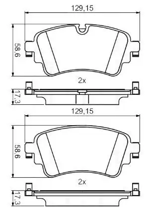 MGA 55673 Arka Fren Balatası 8W0698451L resmi