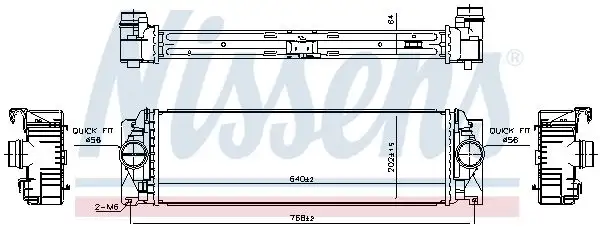 NISSENS 961312 Turbo Radyatörü A9065010501 resmi