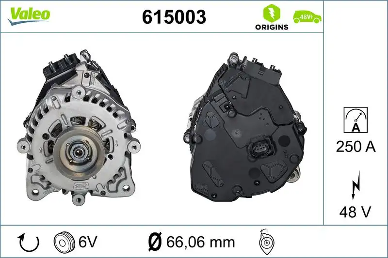 VALEO 615003 Şarj Dinamosu 5E903018F resmi
