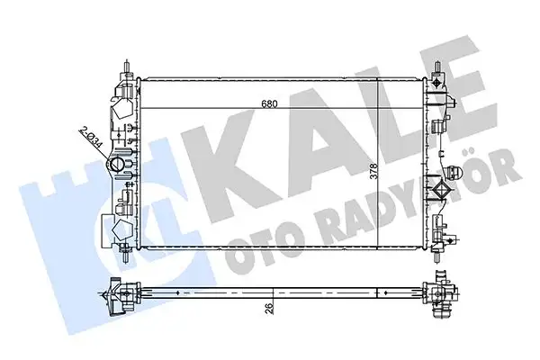 KALE 356285 Radyatör resmi