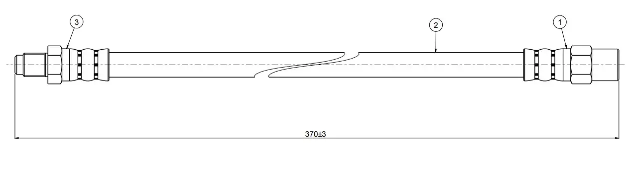 CAVO C800112A Ön Fren Hortumu 1294280035 resmi