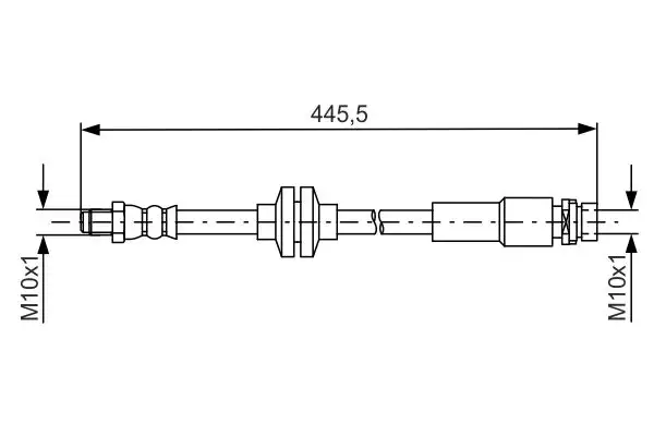 BOSCH 1987481668 Arka Fren Hortumu AV612282AC resmi
