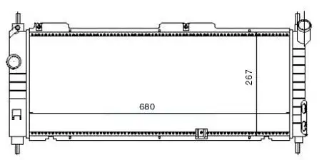MGA 80164 Radyatör 1300152 resmi