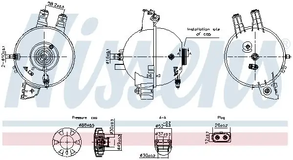 NISSENS 996167 Yedek Su Deposu 17138742660 resmi