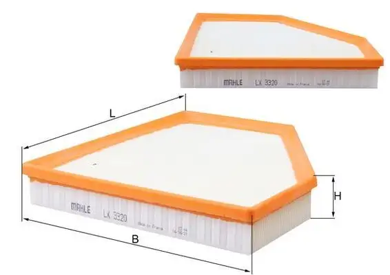 MAHLE LX3320 Hava Filtresi 13718605164 resmi