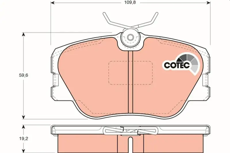 TRW GDB818 Ön Fren Balatası resmi