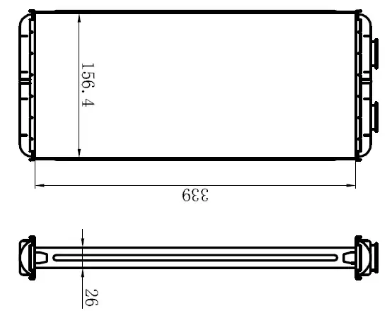 ORIS KME001026 Kalorifer Radyatörü 0008303420 resmi