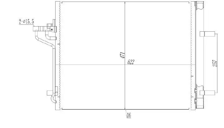 MGA 82285 Klima Radyatörü 8V6119710FA resmi