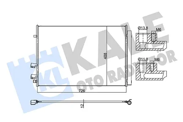 KALE 361405 Klima Radyatörü 2N0820411A resmi