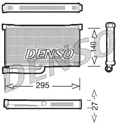 DENSO DRR02004 Kalorifer Radyatörü 4F0819031B resmi
