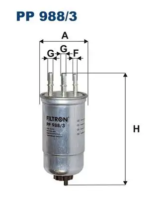 FILTRON PP988/3 Yakıt Filtresi resmi