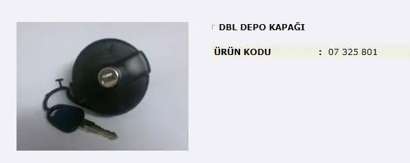 MITA 07325801 Yakıt Depo Kapağı 46738097 resmi