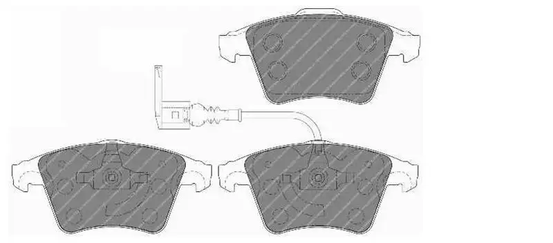 FERODO FVR1642W Ön Fren Balatası resmi