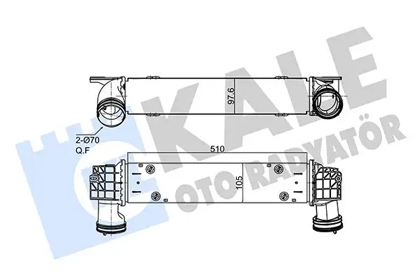KALE 352510 Turbo Radyatörü 17517800680 resmi