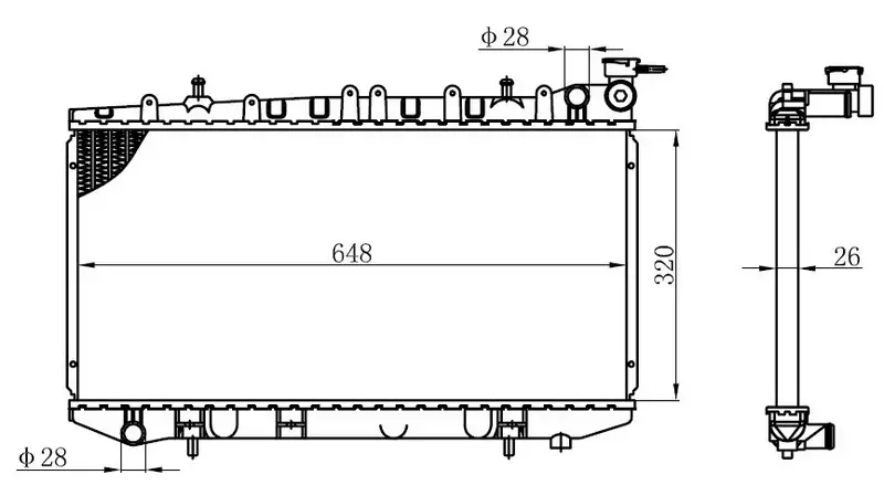 ORIS BNI009016 Radyatör 2141062Y01 resmi