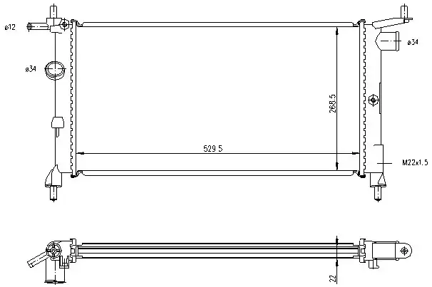 ORIS MOP054023 Radyatör resmi
