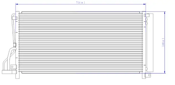 ORIS CHY160016 Klima Radyatörü 976063K160 resmi