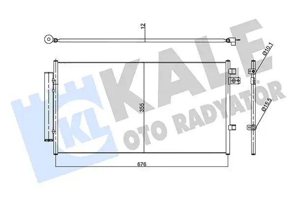 KALE 357960 Klima Radyatörü 51966751 resmi