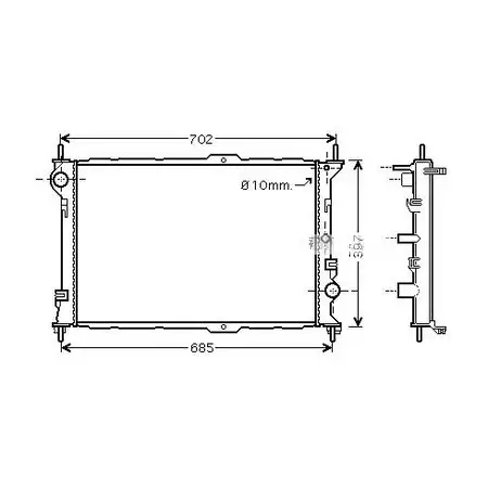 KALE 0223281AB Radyatör resmi