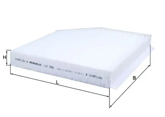 MAHLE LA386 Polen Filtresi 8K0819439 resmi