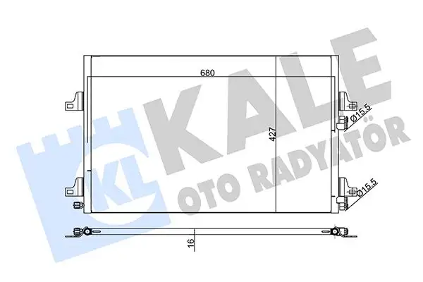 KALE 342590 Klima Radyatörü 8200332851 resmi