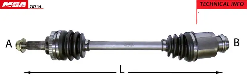 MGA 70744 Ön Aks (Sağ) resmi