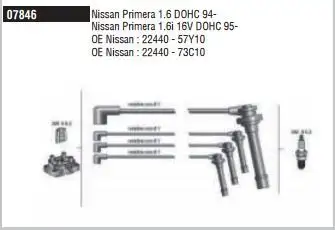 DODUCO 7846 Buji Kablosu 2244088J10 resmi