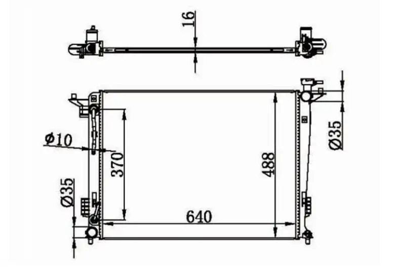 MGA 80613 Radyatör 253102S550 resmi