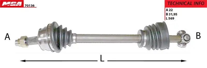 MGA 70136 Ön Aks (Sol) 7694584 resmi