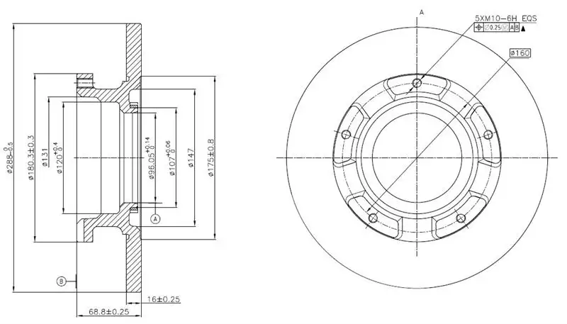 MGA 50416 Arka Fren Diski BK212A097FA resmi