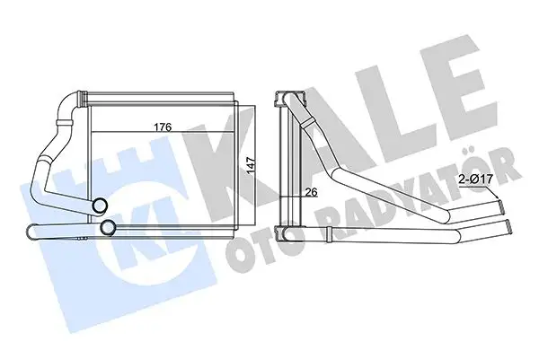 KALE 358625 Kalorifer Radyatörü 79110TF0G01 resmi