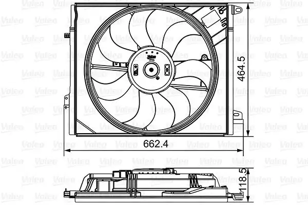 VALEO 696881 Fan Motoru 214810518R resmi