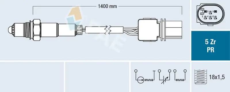 FAE 75056 Oksijen Sensörü 7558055 resmi
