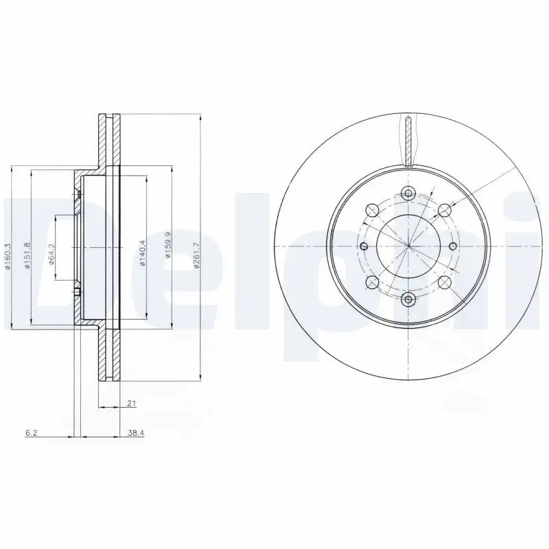 DELPHI BG2759 Ön Fren Diski resmi