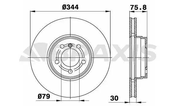 BRAXIS AD0973 Ön Fren Diski resmi