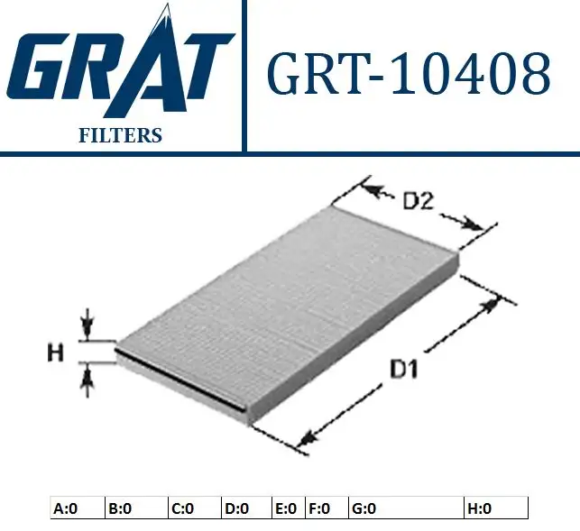GRAT 10408 Polen Filtresi BS5116N619AA resmi