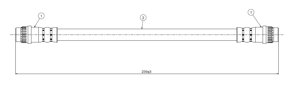 CAVO C800273A Arka Fren Hortumu 480675 resmi