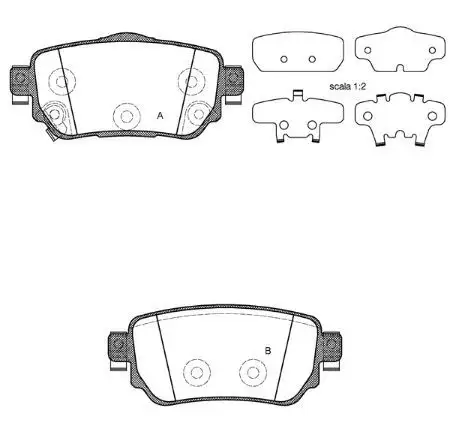MGA 55651 Arka Fren Balatası 440605889R resmi