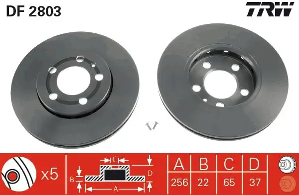 TRW DF2803 Ön Fren Diski resmi