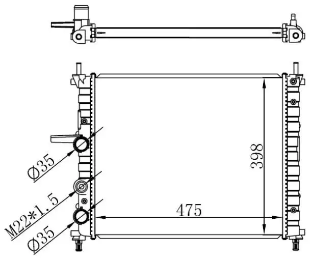ORIS BFI004022 Radyatör 46525657 resmi