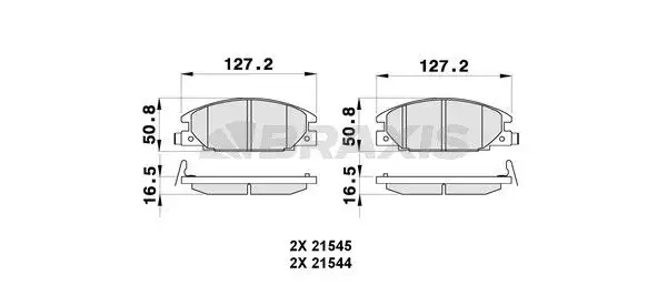 BRAXIS AB0296 Ön Fren Balatası resmi