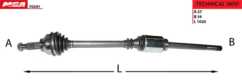 MGA 70241 Ön Aks (Sağ) 8200169291 resmi