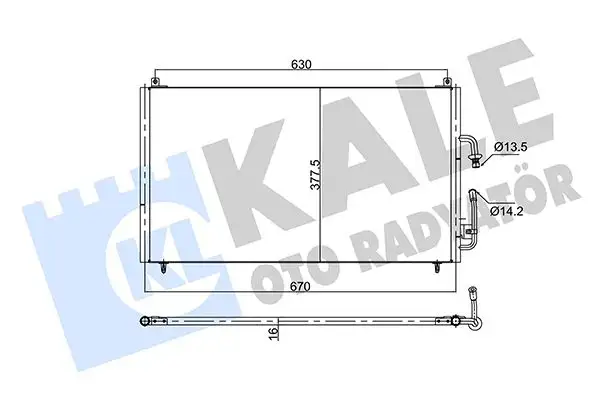 KALE 353145 Klima Radyatörü resmi