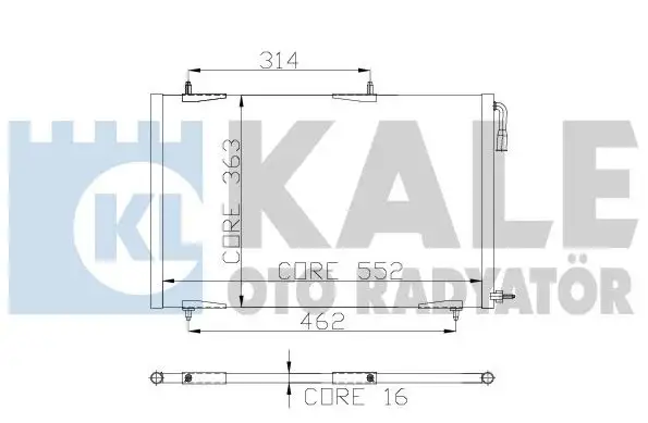 KALE 200ABC010 Klima Radyatörü resmi