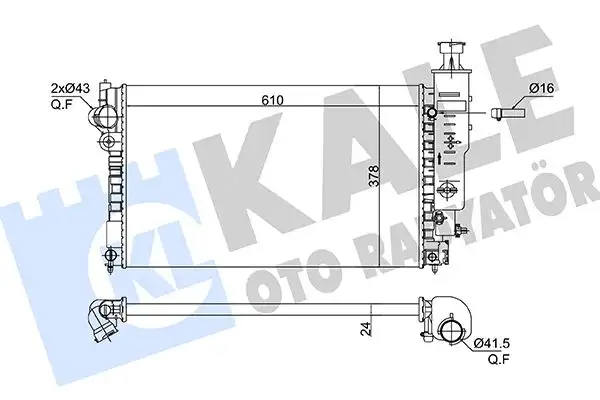 KALE 363130 Radyatör resmi