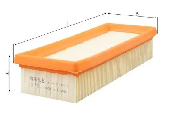 MAHLE LX580 Hava Filtresi resmi