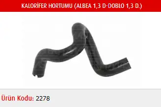 MASTER M2278 Kalorifer Hortumu 51759713 resmi
