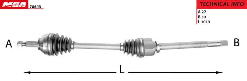 MGA 70643 Ön Aks (Sağ) 8200452268 resmi