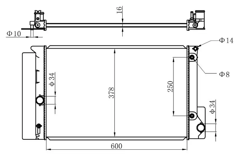 ORIS BTO346016 Radyatör 164000D400 resmi